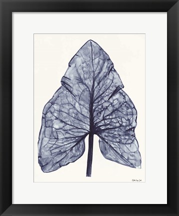 Framed Indigo Leaf Print