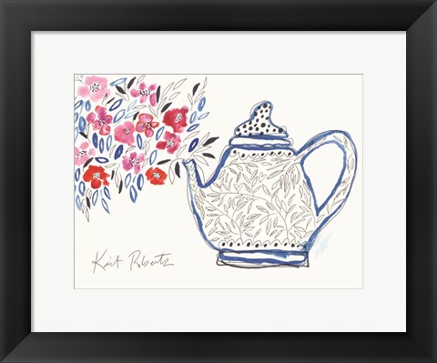 Framed Granny&#39;s Tea Pot Print