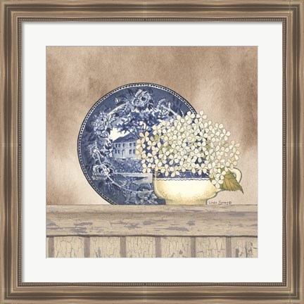 Framed Farmhouse Blues I Print