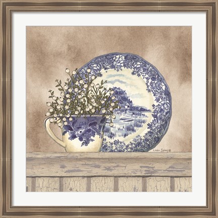 Framed Farmhouse Blues II Print