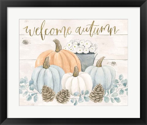 Framed Welcome Autumn Print