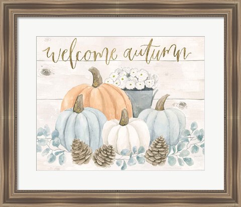 Framed Welcome Autumn Print