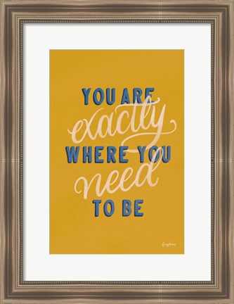 Framed Encouraging Words - Exactly Print