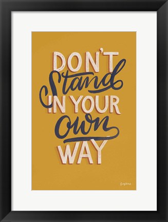 Framed Encouraging Words - Stand Print