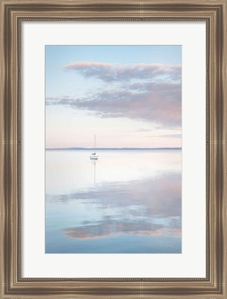 Framed Sailboat in Bellingham Bay II Print