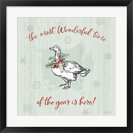 Framed Farmhouse Christmas V Print