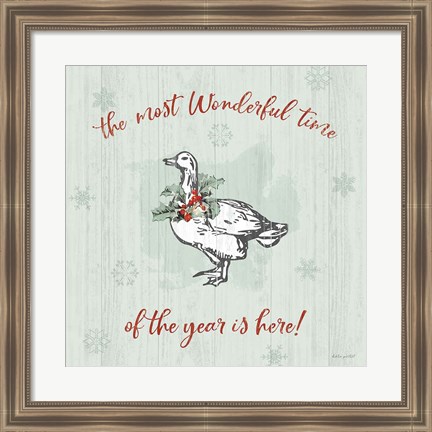 Framed Farmhouse Christmas V Print