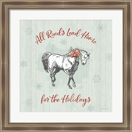 Framed Farmhouse Christmas IV Print