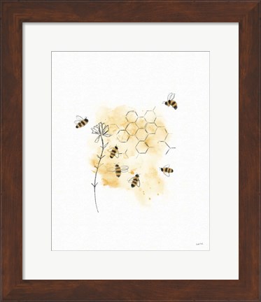 Framed Bees and Botanicals VI Print