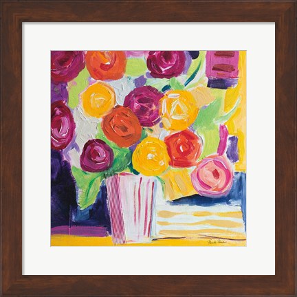 Framed Posies Print