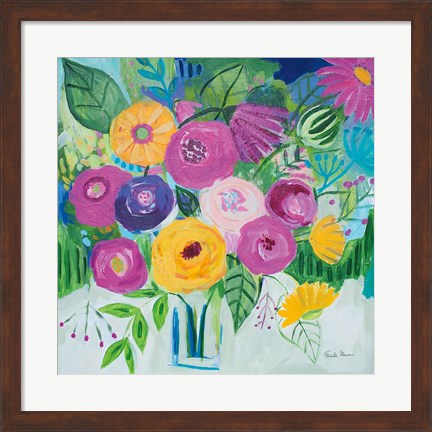 Framed Bold Florals Print