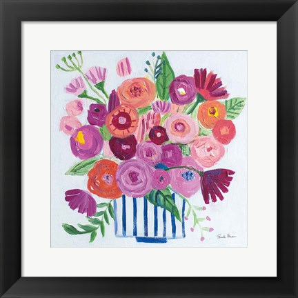 Framed Pink Blossoms II Print