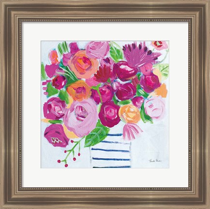 Framed Pink Blossoms I Print