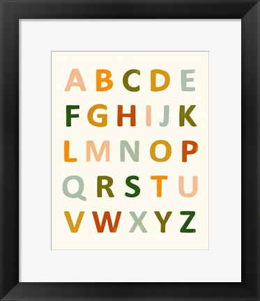 Framed ABC 123 I Print