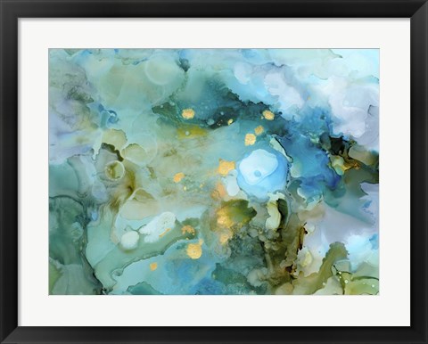 Framed Aqua Brume II Print