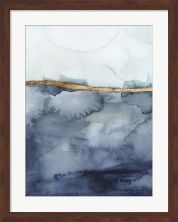 Framed Coastal Horizon I Print