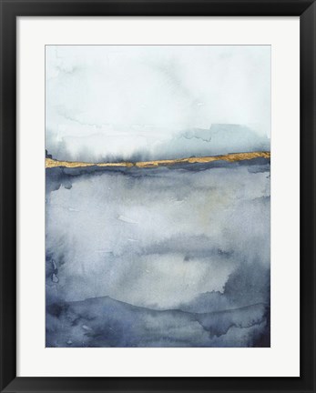 Framed Coastal Horizon II Print