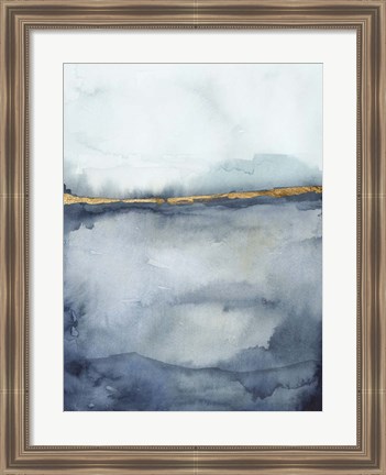 Framed Coastal Horizon II Print