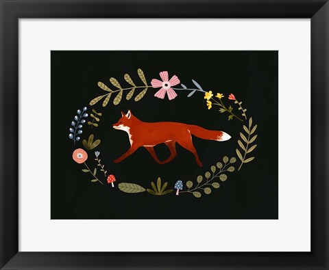 Framed Critters &amp; Foliage I Print