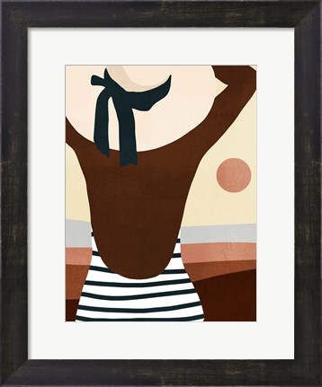 Framed Sunseeker Bathers I Print