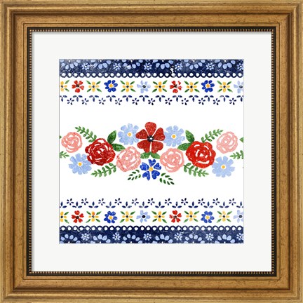 Framed Azure Blume I Print