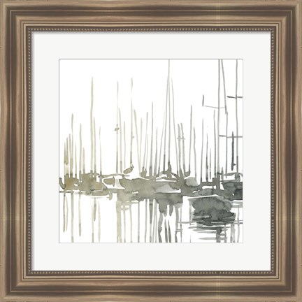 Framed Early Morning Wharf I Print