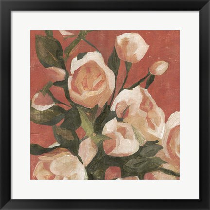 Framed Rose Tangle I Print