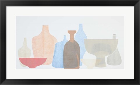 Framed Sweet Pottery Shapes II Print