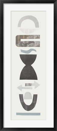 Framed Neutral Totems I Print