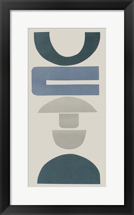 Framed Primary Tribal Shapes IX Print