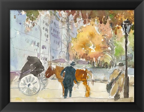 Framed Autumn in New York - Study II Print