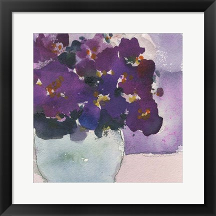 Framed African Violet II Print