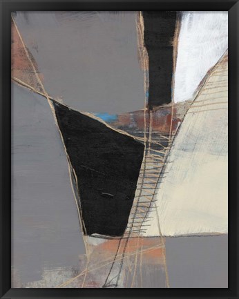 Framed Segmented Neutrals II Print