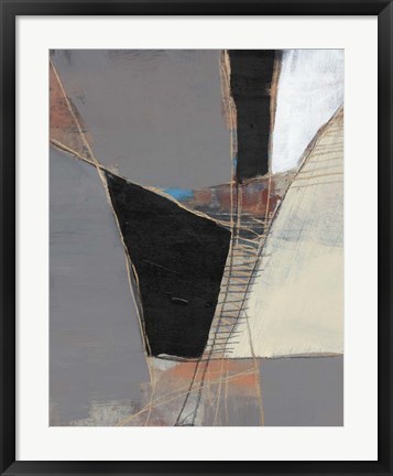 Framed Segmented Neutrals II Print