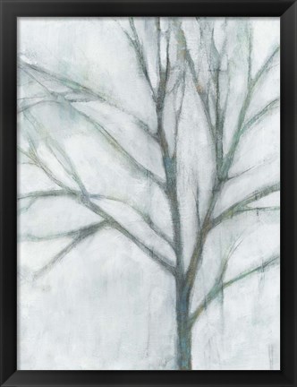 Framed Tree with White Sky I Print