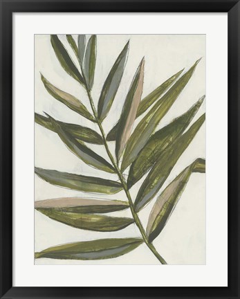 Framed Pastel Frond II Print