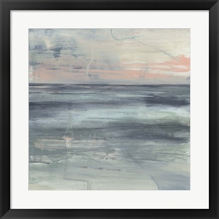 Framed Pastel Coast I Print