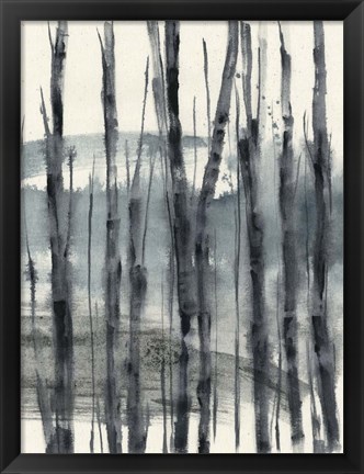 Framed Fluid Treeline III Print