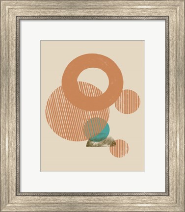 Framed Coastal Medallions I Print