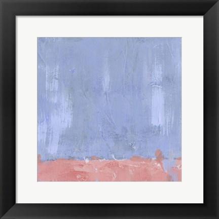 Framed Pastel Pitch I Print