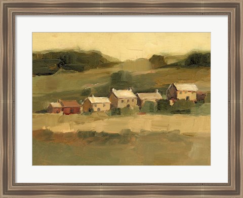 Framed Hillside Sunset I Print