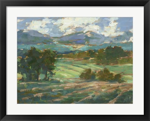 Framed Rolling Farmland I Print