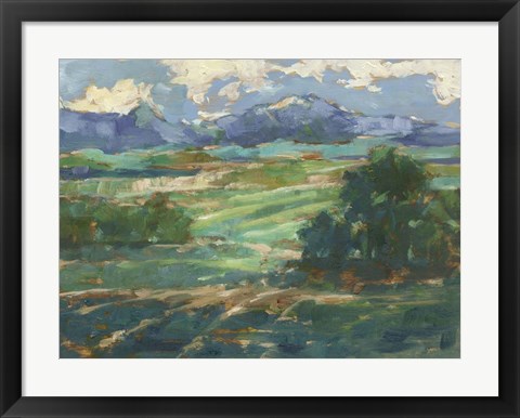 Framed Rolling Farmland II Print