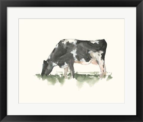 Framed Grazing Farm Animal II Print