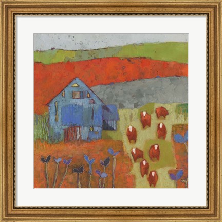 Framed Dillwyn Barn Print