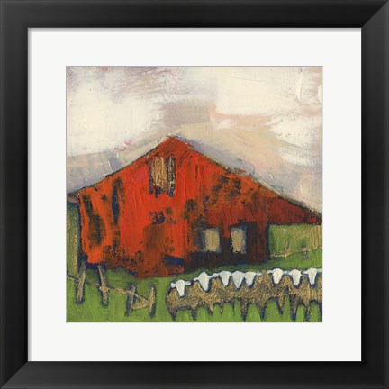 Framed Rice Barn Print