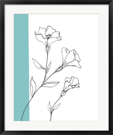 Framed Sweet Stems III Print