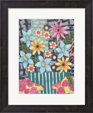 Framed Floral Surprise II Print