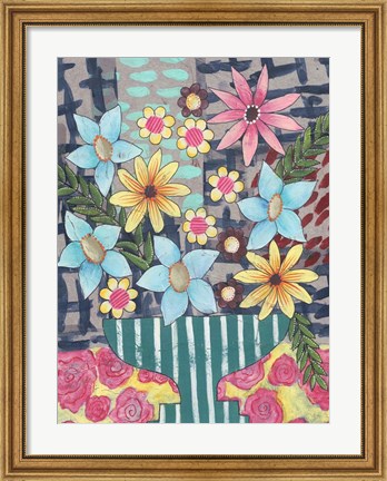 Framed Floral Surprise II Print