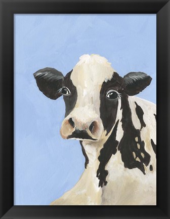 Framed Cow-don Bleu III Print